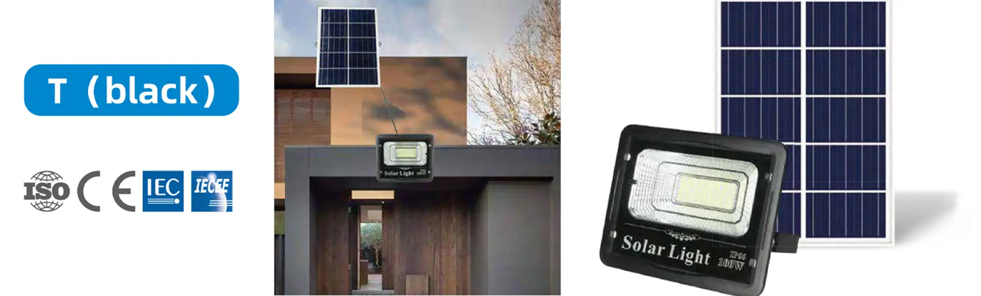 LED solar flood light outdoor