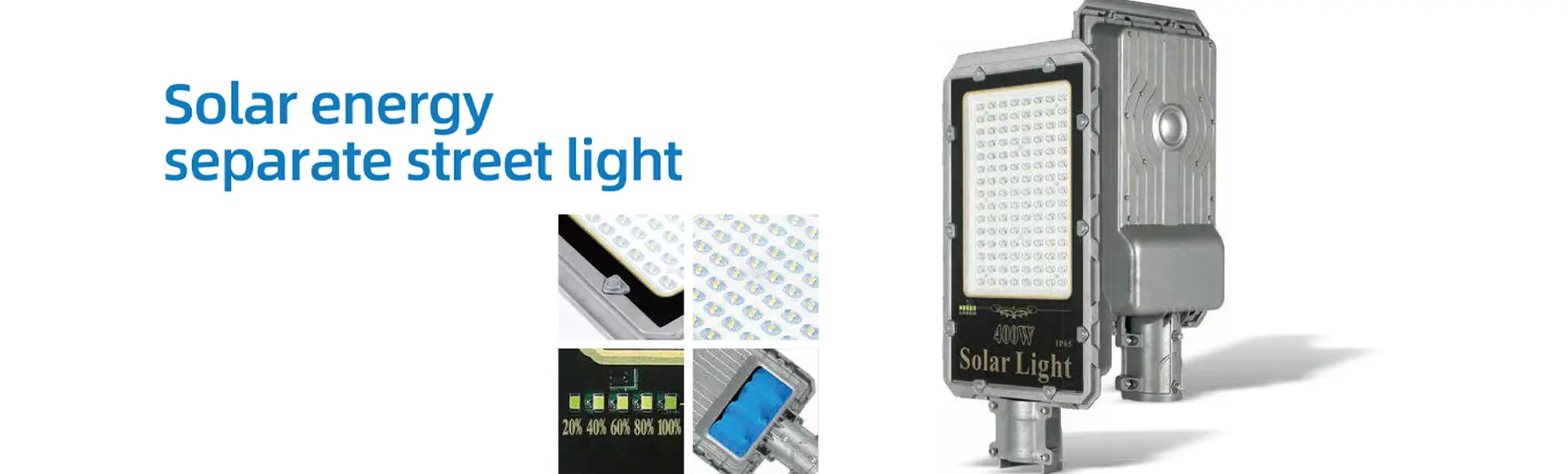 LED solar energy separate street light