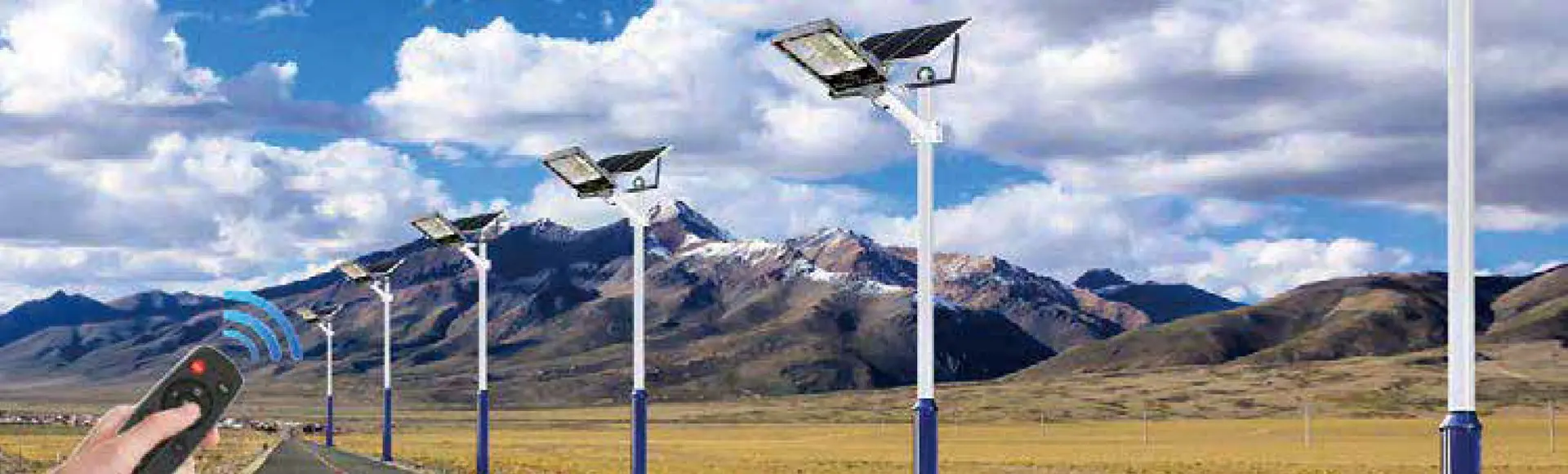 LED solar energy separate street light