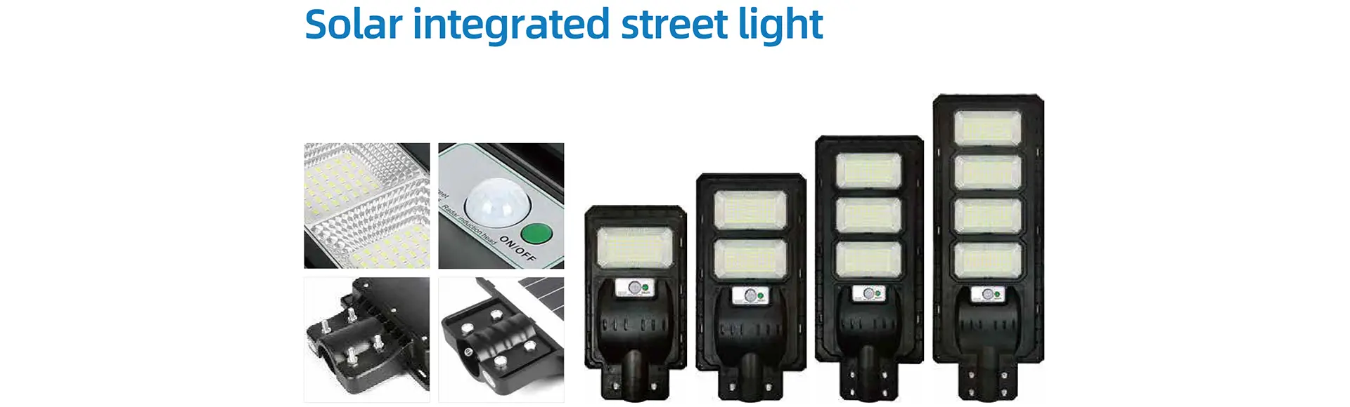 Solar integrated street light