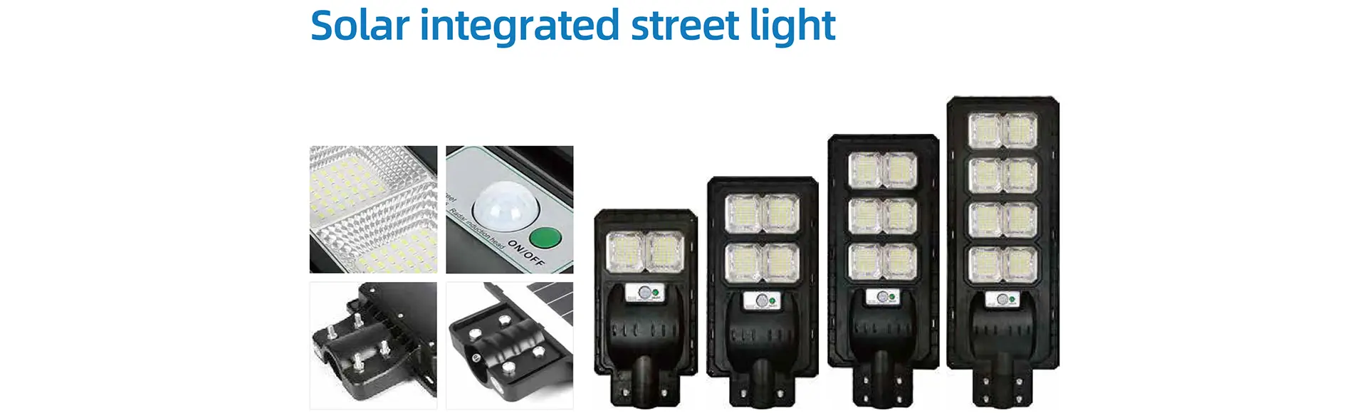 Solar integrated street lights