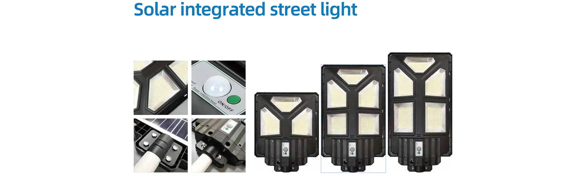 Solar integrated street lights