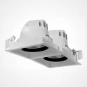 Commercial building lights 2 heads Wallwasher LED downlights COB Recessed Square frame (SD152P2T Spud)