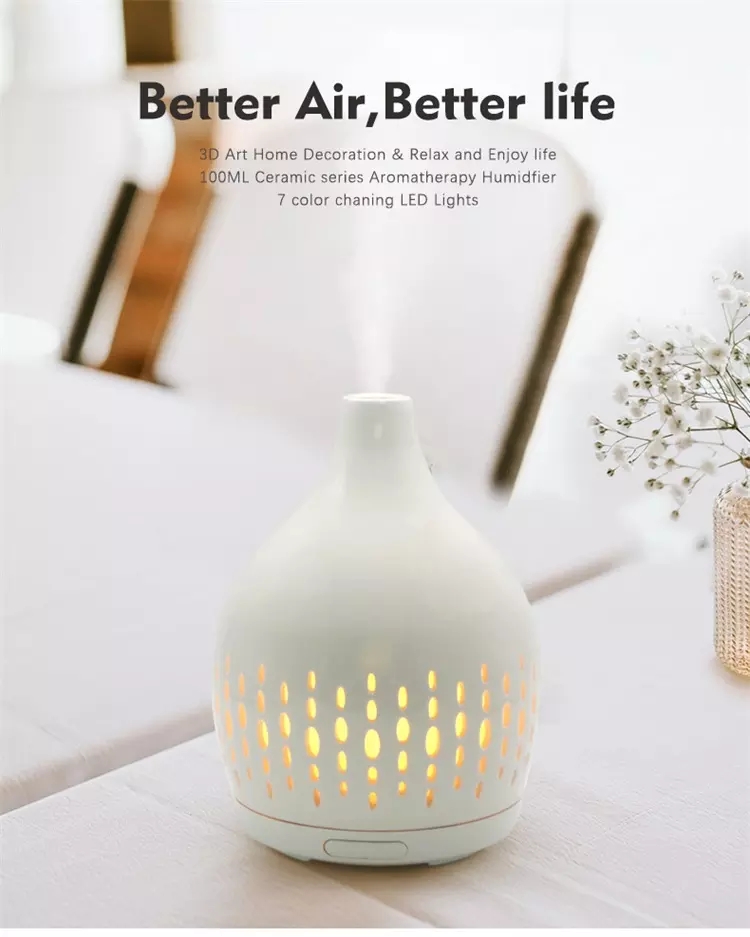 Air White Ceramic Aroma Diffuser for Room
