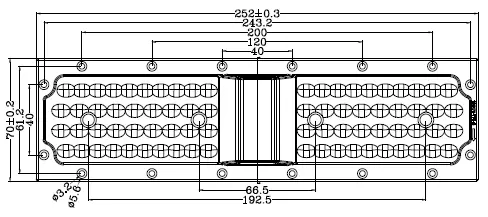 Street light lens DK252X70-136X78-TPII-S-76H1-AC 3