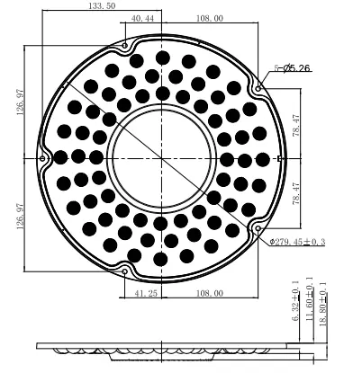 High bay lens DK-280-60-LENS-66H1 3