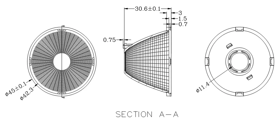 Downlight reflector HK Series 1