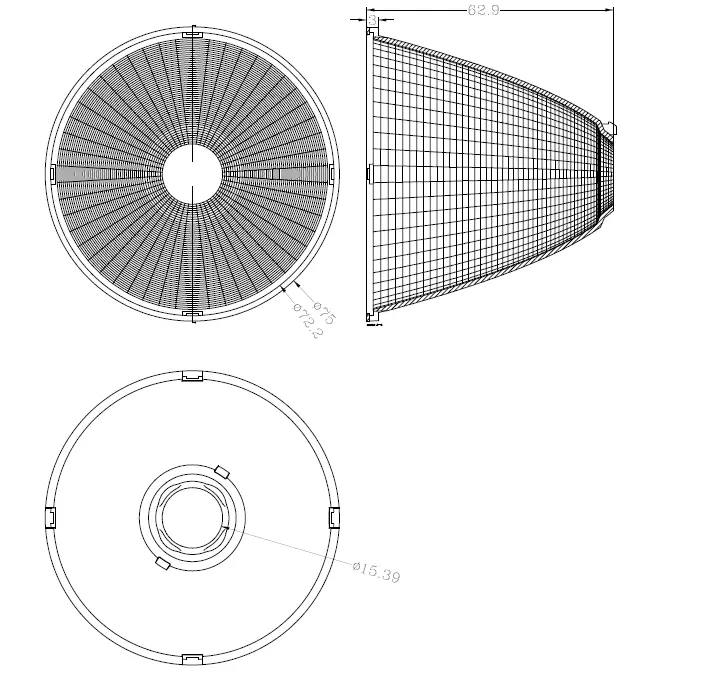 Downlight reflector HK Series 2