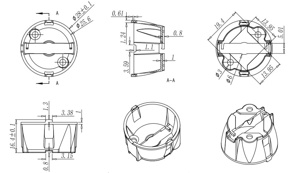 Downlight lens XU Series 7