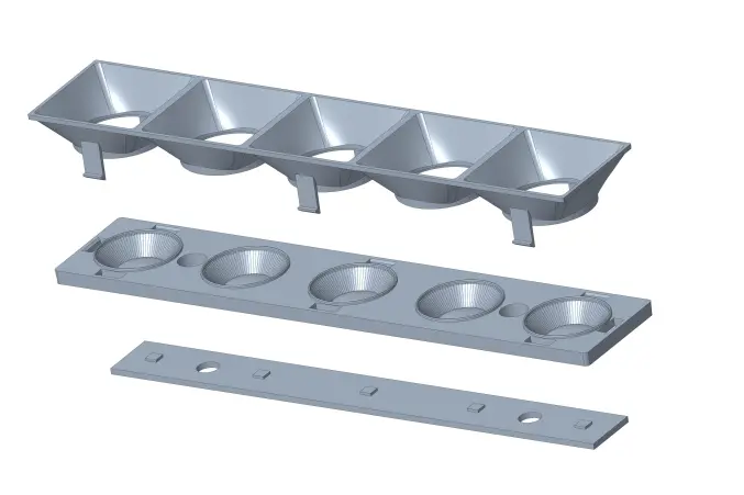 Office lighting DK-150X30-GSZ-5H1+DK-149X29-80-LENS-H8-3