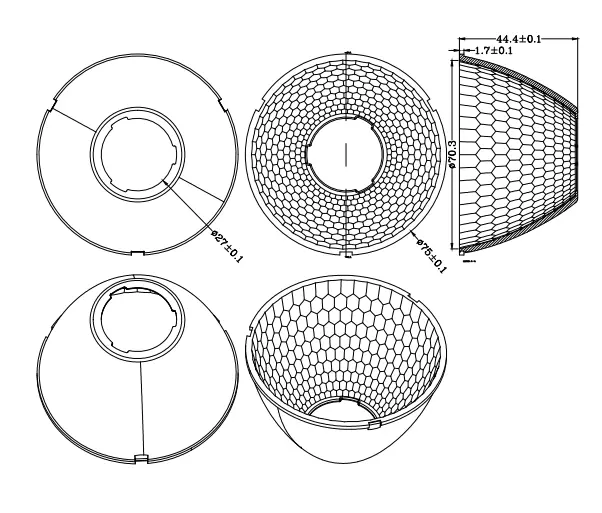 Downlight reflector K Series 1