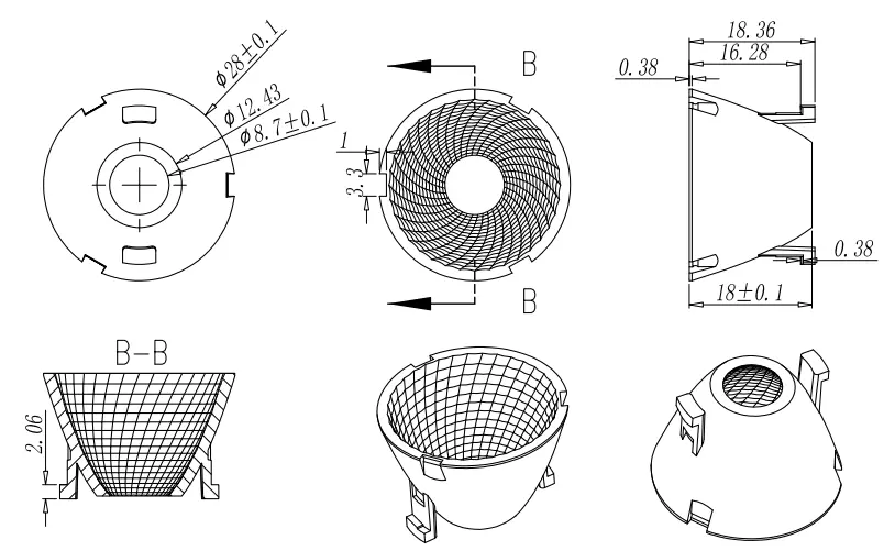 Downlight reflector M Series 4