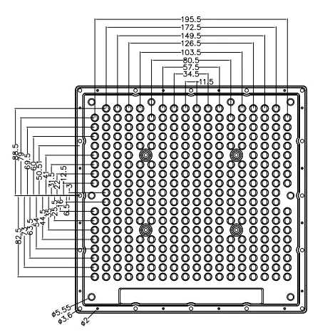 Horticulture lighting DK-235X231-120X100-LENS-326H1 2