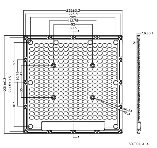 Horticulture lighting DK-235X231-120X100-LENS-326H1 3