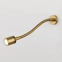 Embedded bedside reading light with switch metal hose 3W warm light LED bedside wall lamp