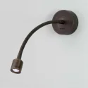 Metal Hose LED Reading Light with Switch 3W Warm Light Bedside Wall Lamp