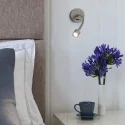 Metal Hose LED Reading Light with Switch 3W Warm Light Bedside Wall Lamp
