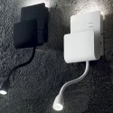 Simple bedside shelf reading wall lamp LED spotlight USB charging wall lamp