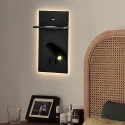 Bedroom Bedside LED Adjustable Bedside Lamp Hot Selling USB Wireless Charging Wall Lamp