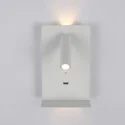 Bedroom Wall Mounted LED Bedside Wall Light with Switch USB Charging Wall Light