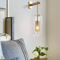 Nordic Living Room Hotel Hanging Light Long Glass Simple Decorate Wall Light Fixture