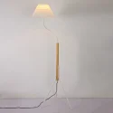Fabric shade floor lamp
