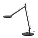 Metal Adjustable Lighting Angle Long Arm Strut Round Shape Reading Table Lamp