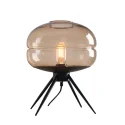 Industrial Style Metal Quadripod Round Glass Indoor Decorative Table Lamp