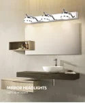 lights above mirror