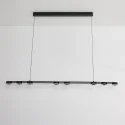 BPE-1031 L1200mm 29.5W best-selling Aluminum office Linear Chandelier pendant lights With black White