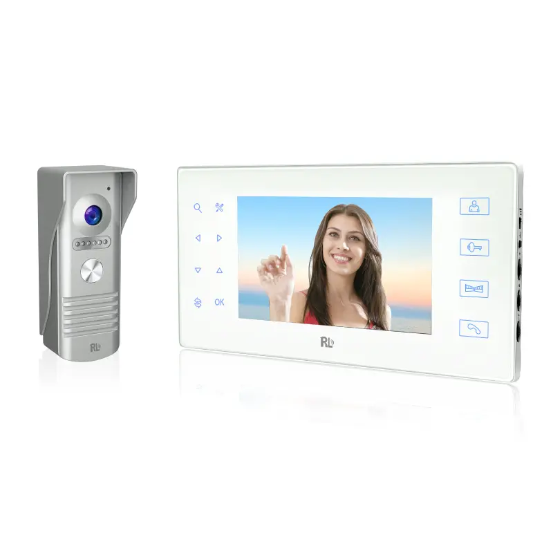 4-Wire 7inch Video Intercom System with Auto Motion Detection Video Memory