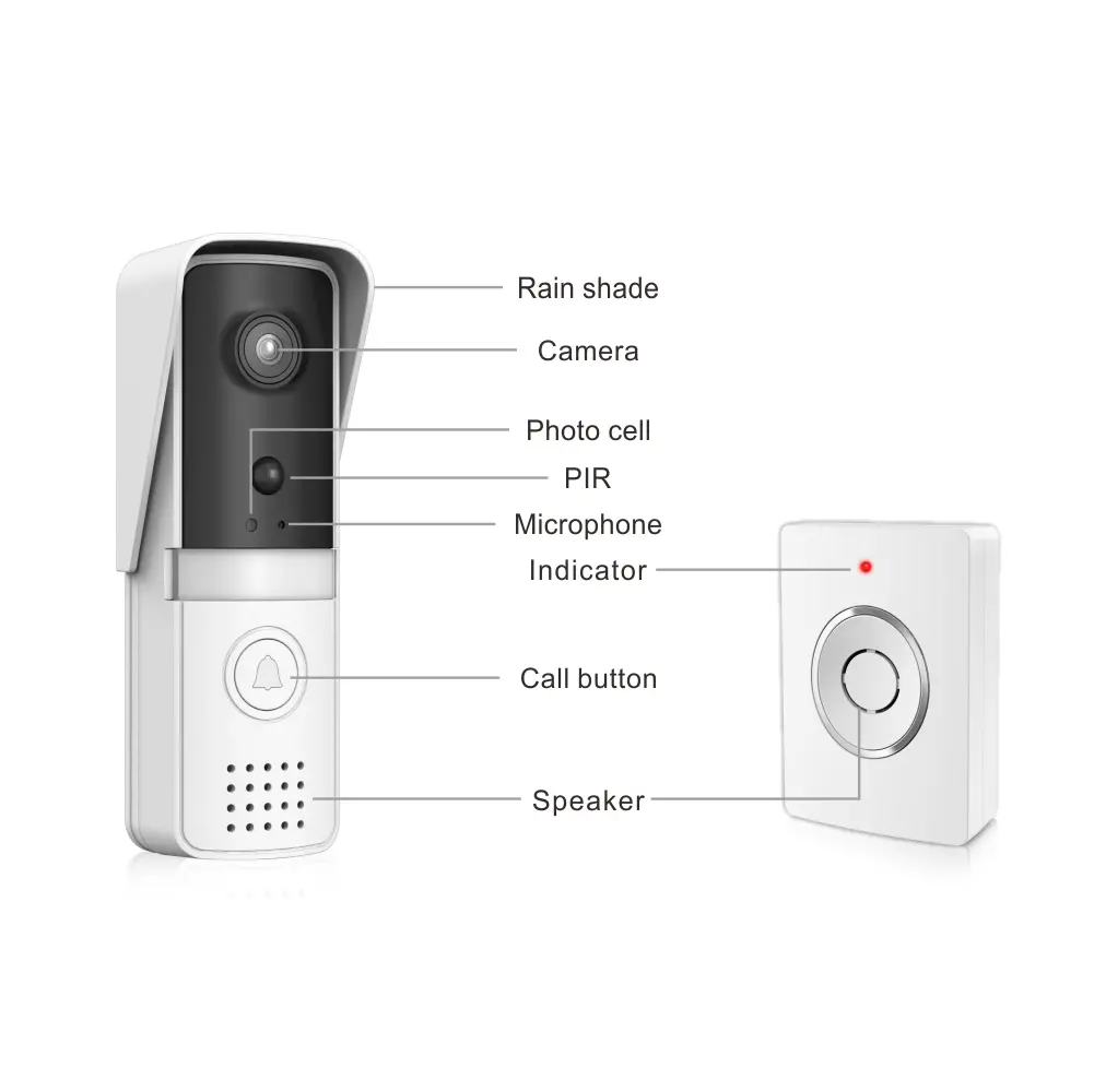 Cheap Tuya WIFI Wireless Doorbell Camera Remote Video Doorbell