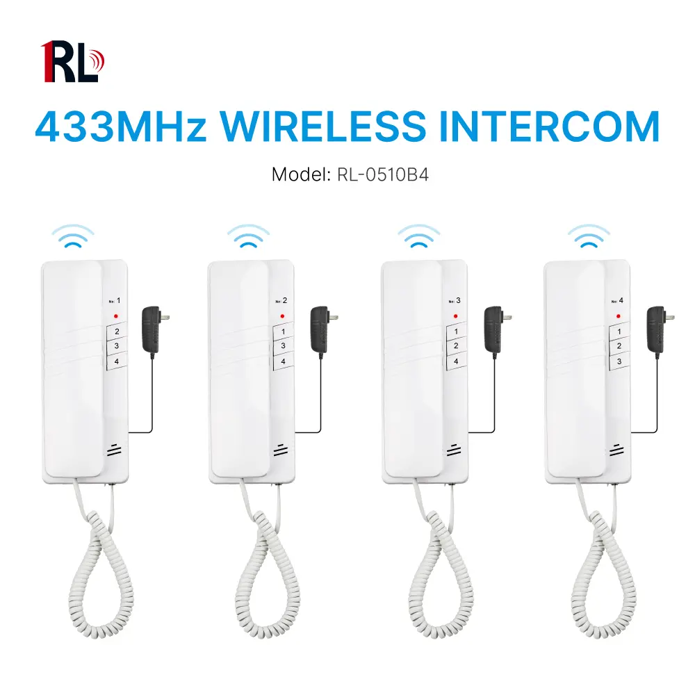 Wireless Intercom, RL-0510B4, 4 channels, 433MHz, 500 meters_01