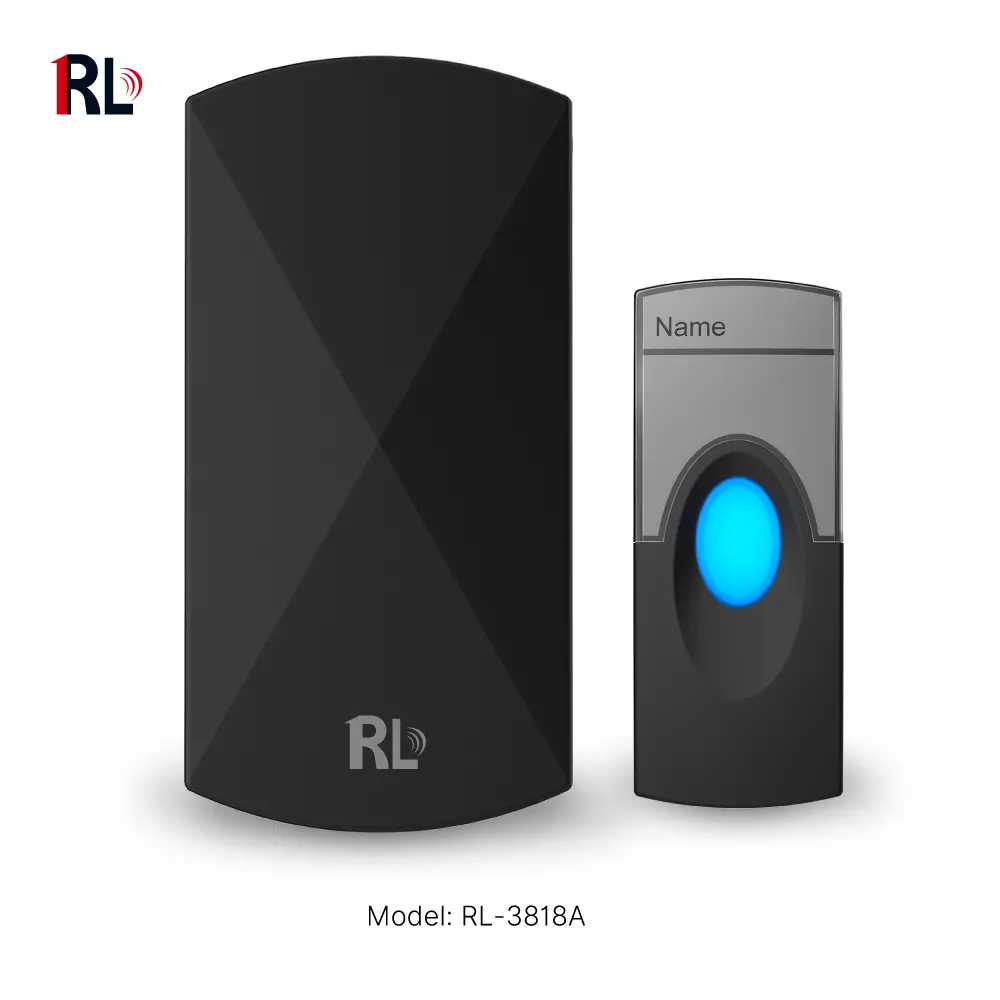 Wireless doorbell, door chime, RL-3818A, AC power, anti-interference, 58 tunes/melodies/ringtones, 433MHz, 150 meters_01