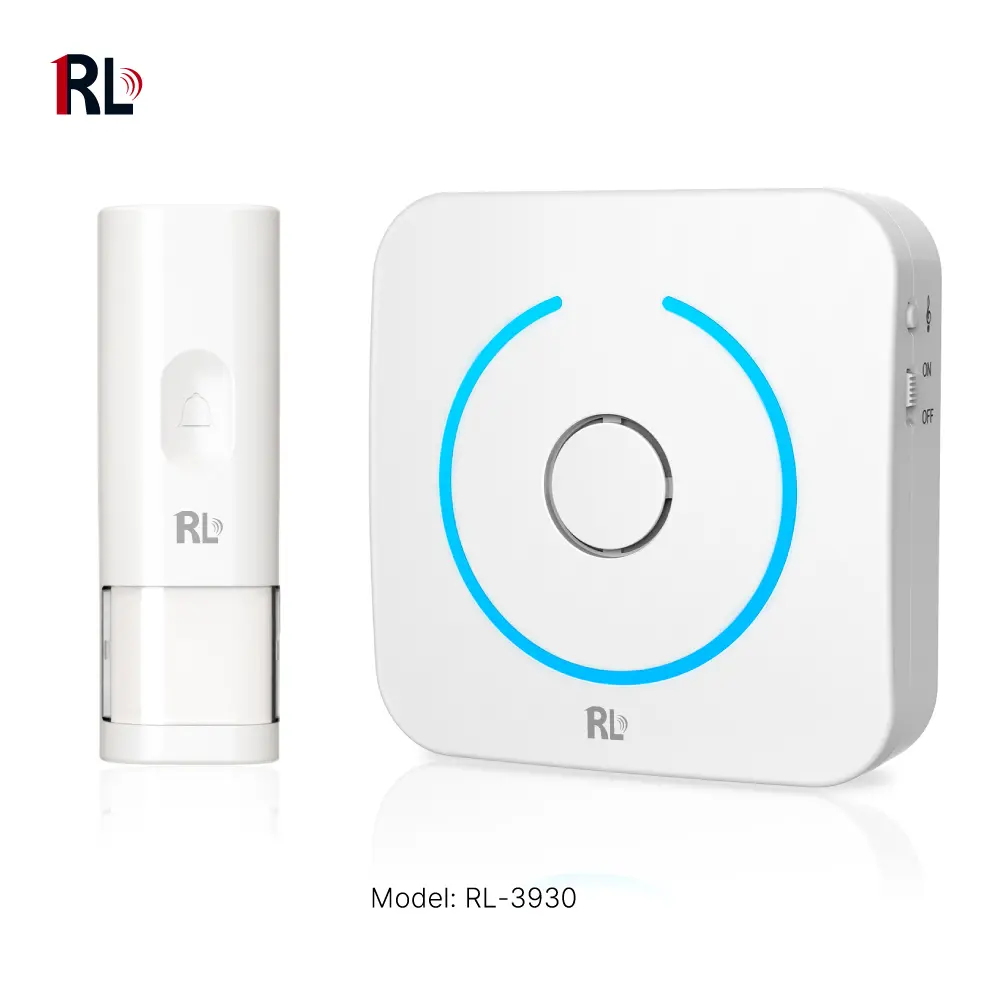 Wireless doorbell, door chime, RL-3930, battery-powered, anti-interference, 38 tunes/melodies/ringtones, 433MHz, 150 meters_01