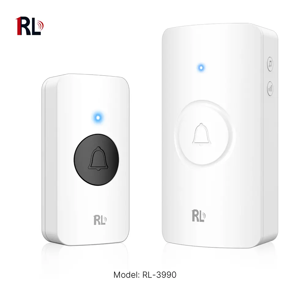 Wireless doorbell, door chime, RL-3990, battery powered, anti-interference, 38 tunes/melodies/ringtones, 433MHz, 150 meters_01