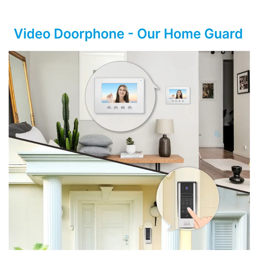 7 inch WIFI AHD Video Doorphone #RL-A17AID-TY - With the Tuya Smart APP - Two million pixels AHD camera.- Electric lock and gate lock connection. - ID card and user code unlocking_10