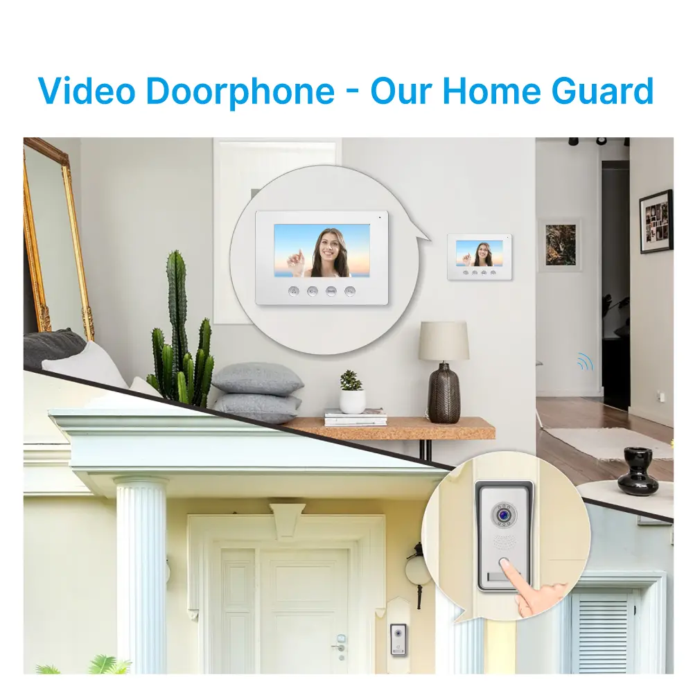 7inch WIFI AHD Video Doorphone #RL-A17IID-TY - With the Tuya Smart APP - Two million pixels AHD camera. - 16 melodies for option.- Electric lock and gate lock connection. - ID card unlocking._11