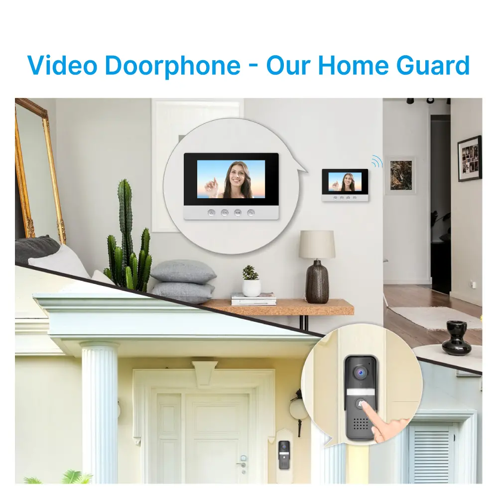 7 inch WIFI AHD Video Doorphone #RL-D17U-TY- With the Tuya Smart APP, you can remotely monitor, intercom and unlock. - Two million pixels AHD camera. - 16 melodies for option. - Electric lock and gate lock connection. _11
