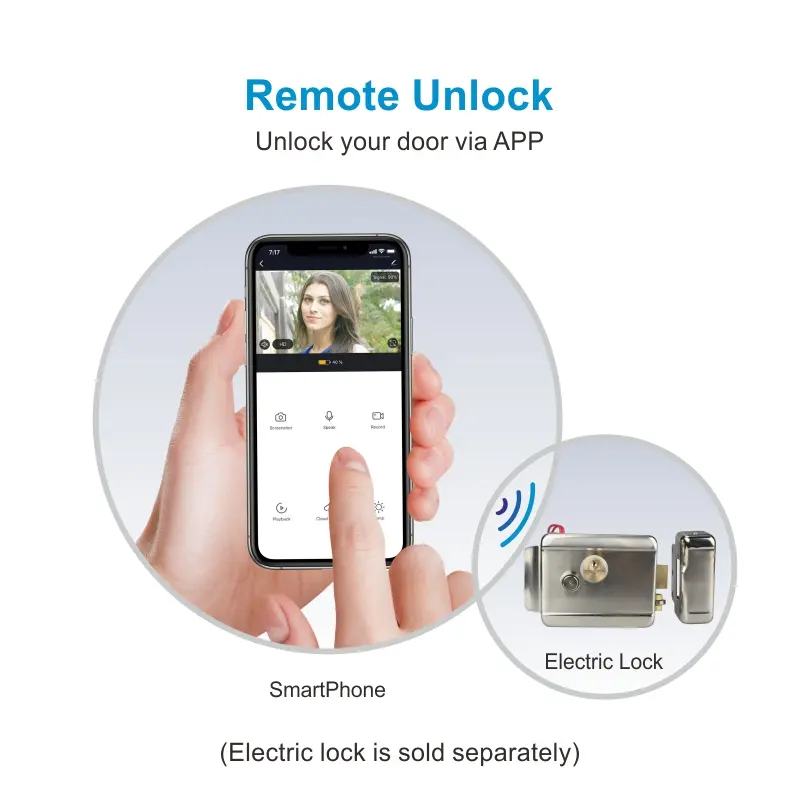 7 inch WIFI AHD Video Intercom System #RL-T07AID-WIFI - With TuyaSmart APP - Max. 2 million pixels AHD camera. - Max. 128G TF card - Support motion detection. - Voice message function. - Intercom between indoor units. - ID card and user code unlocking. 8