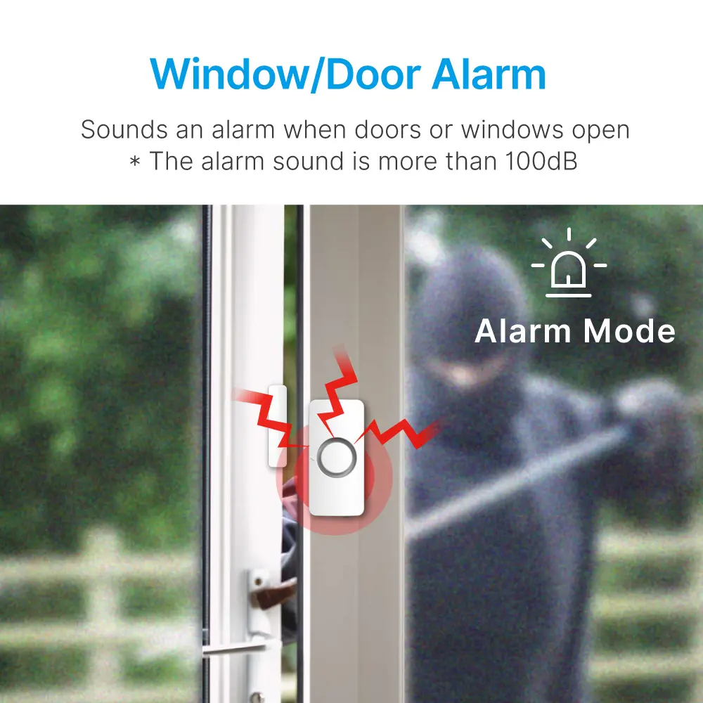 Window & Door Magnetic Alarm #RL-9805L - You can choose Chime or Alarm for the indicator sound.- High alarm volume.- Low power consumption instandby state._03