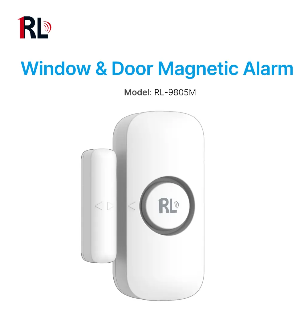 Window & Door Magnetic Alarm #RL-9805M - You can choose Chime or Alarm for the indicator sound.- High alarm volume.- Low power consumption instandby state._01