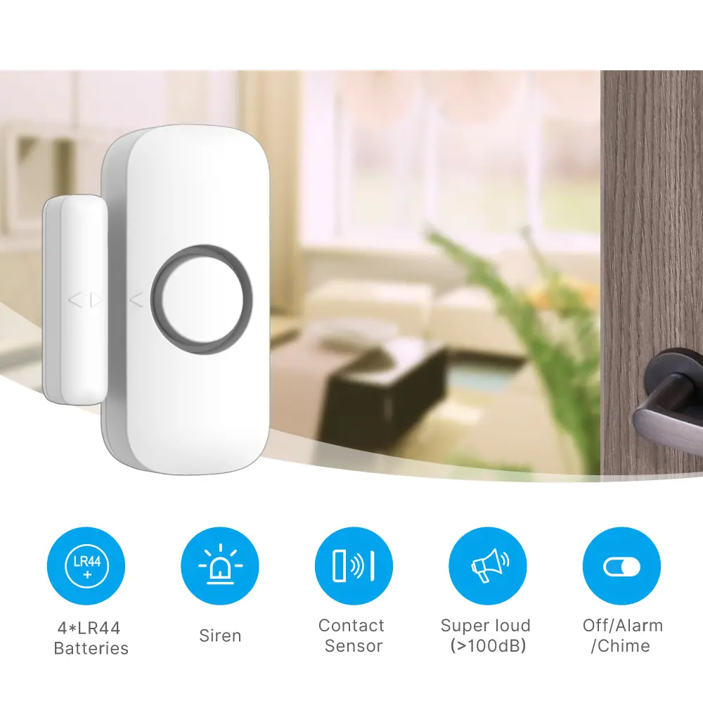Window & Door Magnetic Alarm #RL-9805M - You can choose Chime or Alarm for the indicator sound.- High alarm volume.- Low power consumption instandby state._02