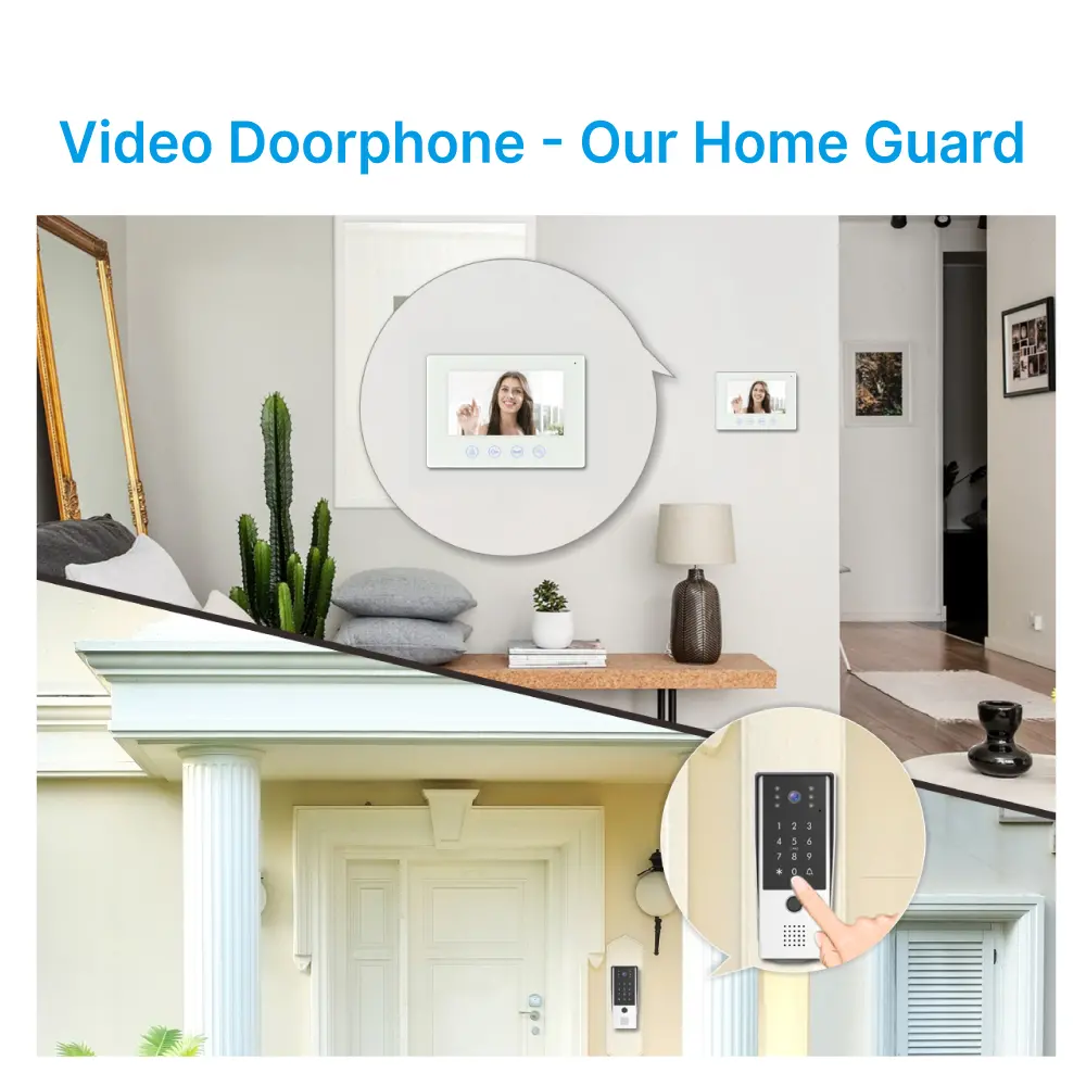 7 inch AHD Video Doorphone #RL-B17AID-AHD- Two million pixels AHD camera. - Keypad tone indicating. - Camera light compensation at night. - Release the electric lock and gate lock. - Release the electric lock by ID card, user code or exit button. _11