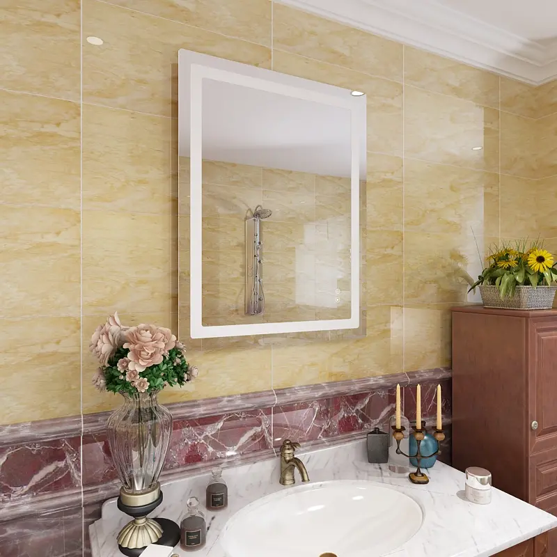 Frances front lighted Mirror with arc angle 2836