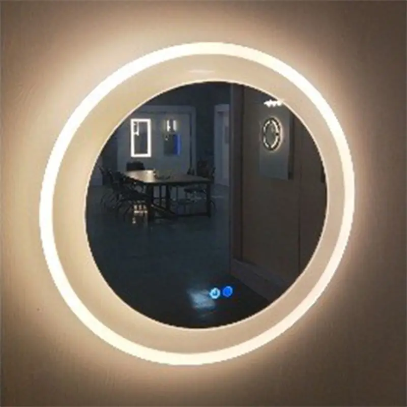 Aurora round mirror with acrylic backlit 32