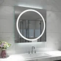 Victoria square mirror with round front light