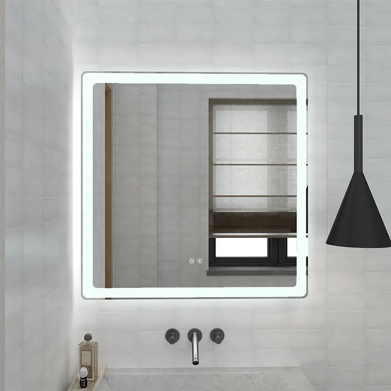 Lydia backlit mirror with arc angle 1