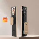 Say goodbye to key troubles! Intelligent lock face recognition quick open, video intercom + remote control + video full arrangement