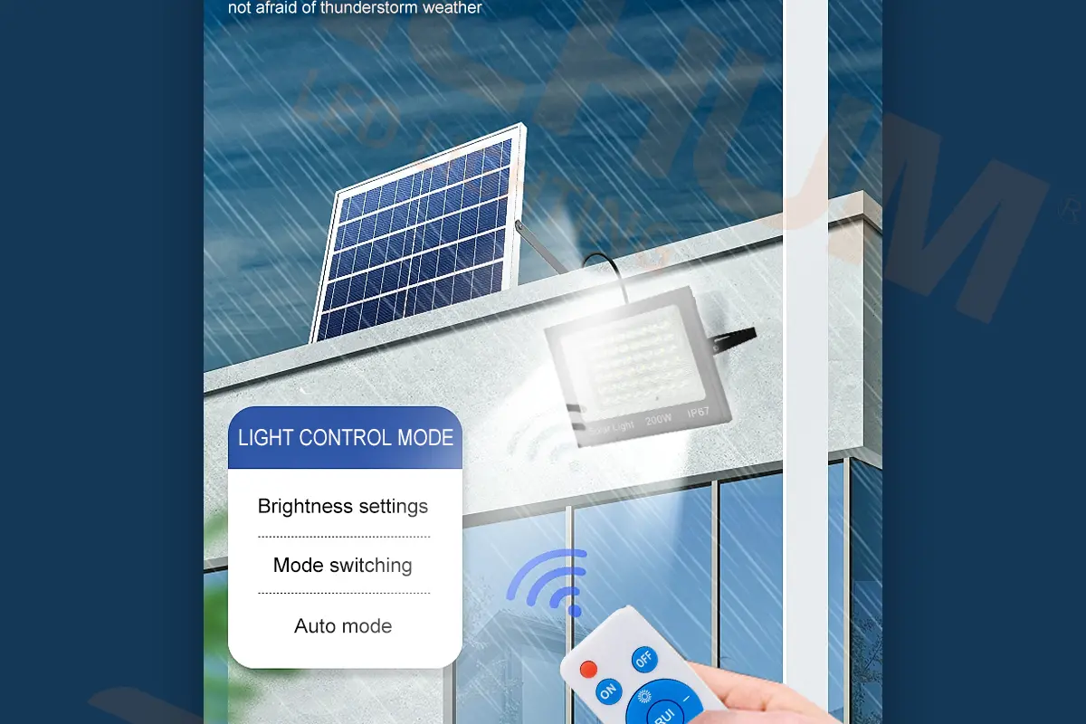 SF001-T Solar flood light_12